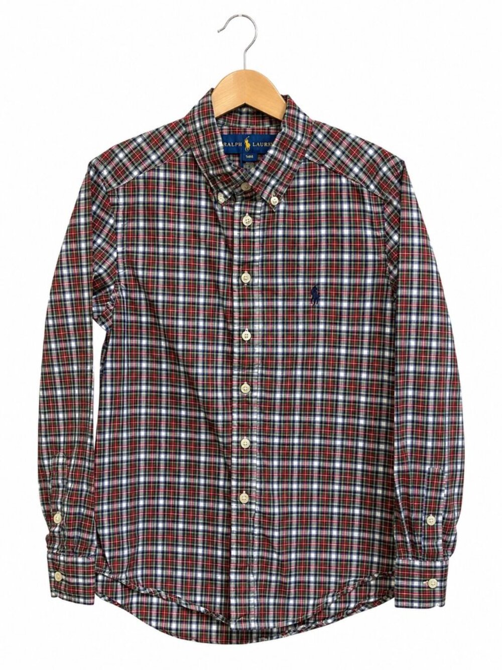 POLO‎ RALPH LAUREN Boys Shirt Multicolor S 8 Plaid Red Blue Green White Yellow
